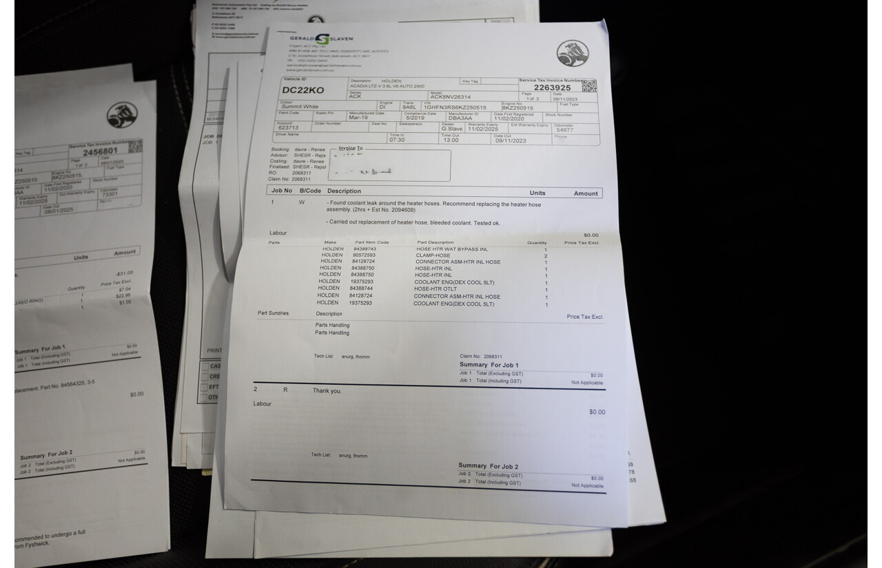 5/2019 Holden Acadia LTZ-V AC MY19 4D Wagon Summit White V6 3.6L - 7 seater