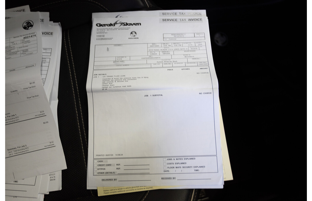 5/2019 Holden Acadia LTZ-V AC MY19 4D Wagon Summit White V6 3.6L - 7 seater