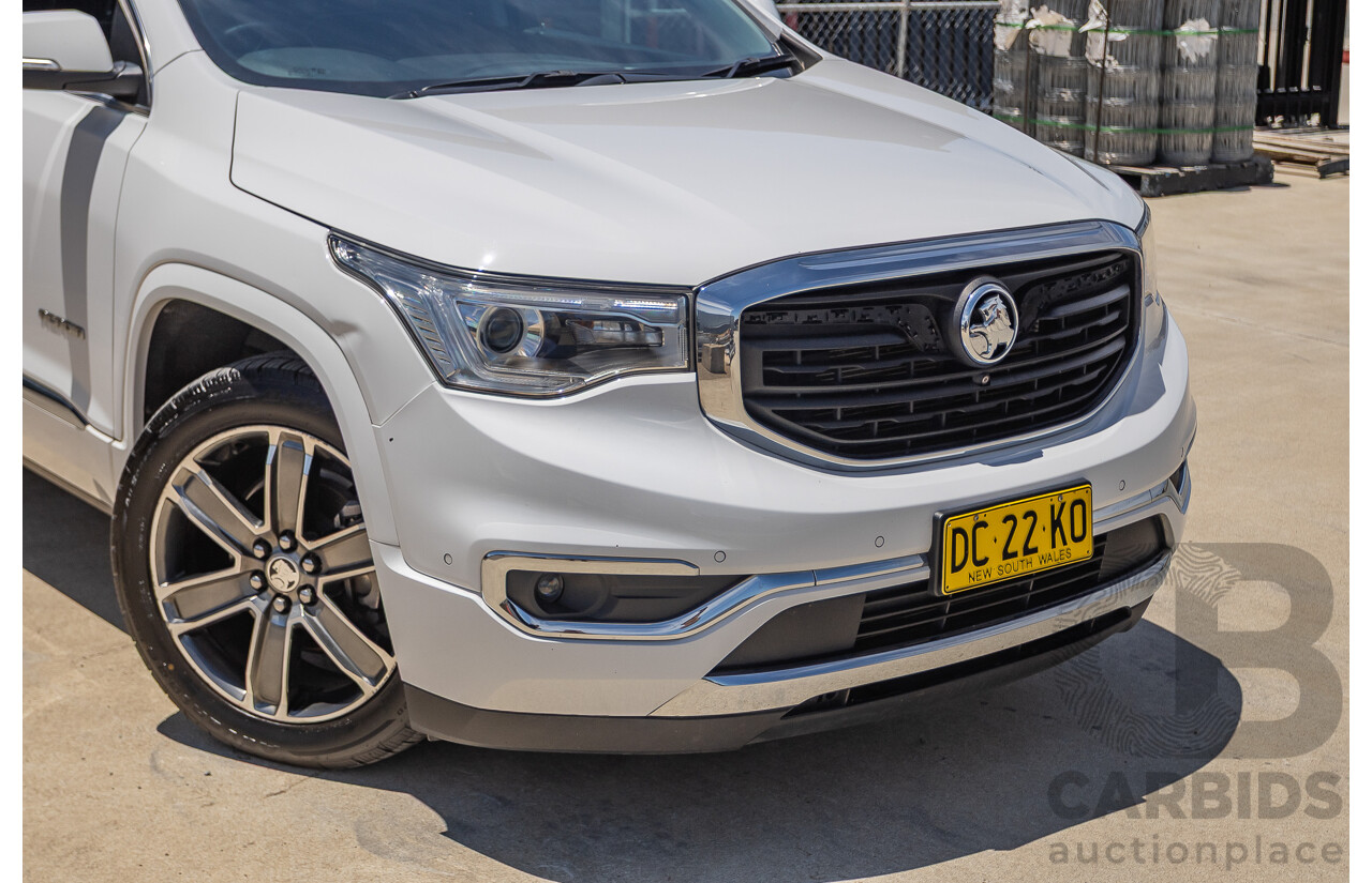 5/2019 Holden Acadia LTZ-V AC MY19 4D Wagon Summit White V6 3.6L - 7 seater
