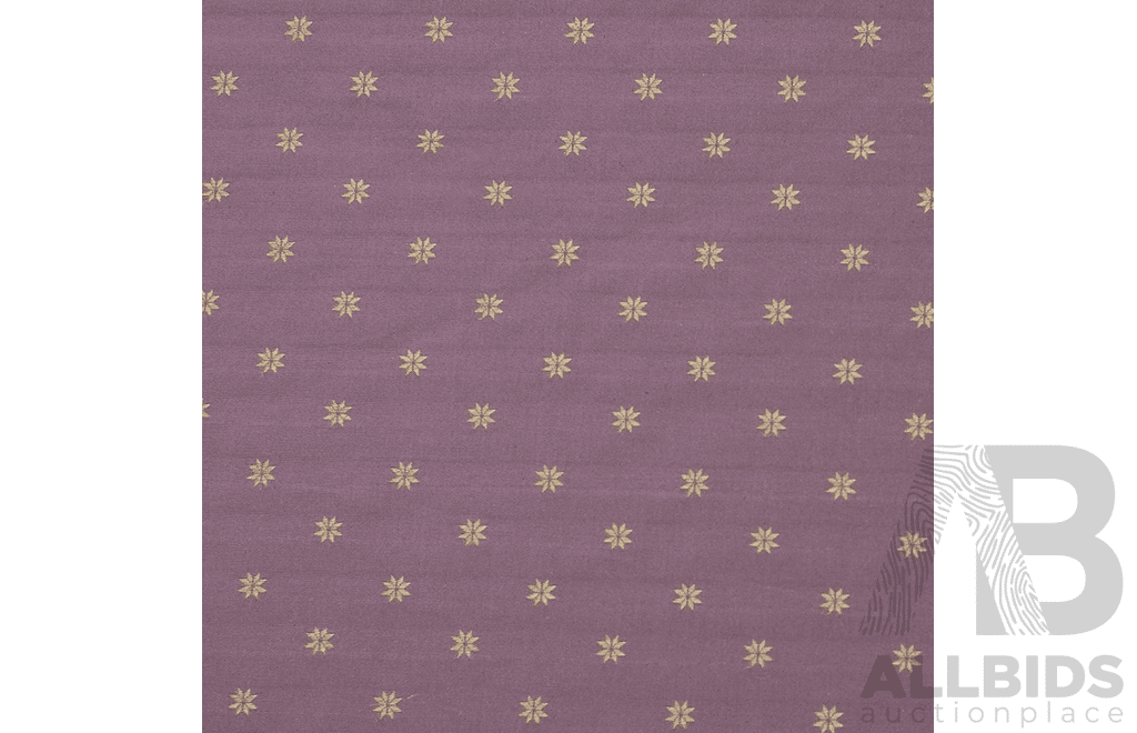 Indus Mauve – Linen - Width: 140cm - 25 Metres - RRP$57.00 per Metre