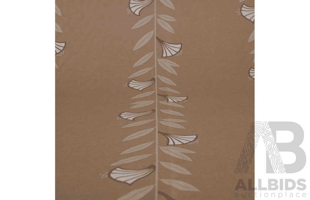 Brown Lilies – Spanish Cotton - Width: 140cm - 14 Metres - RRP$25.00 per Metre