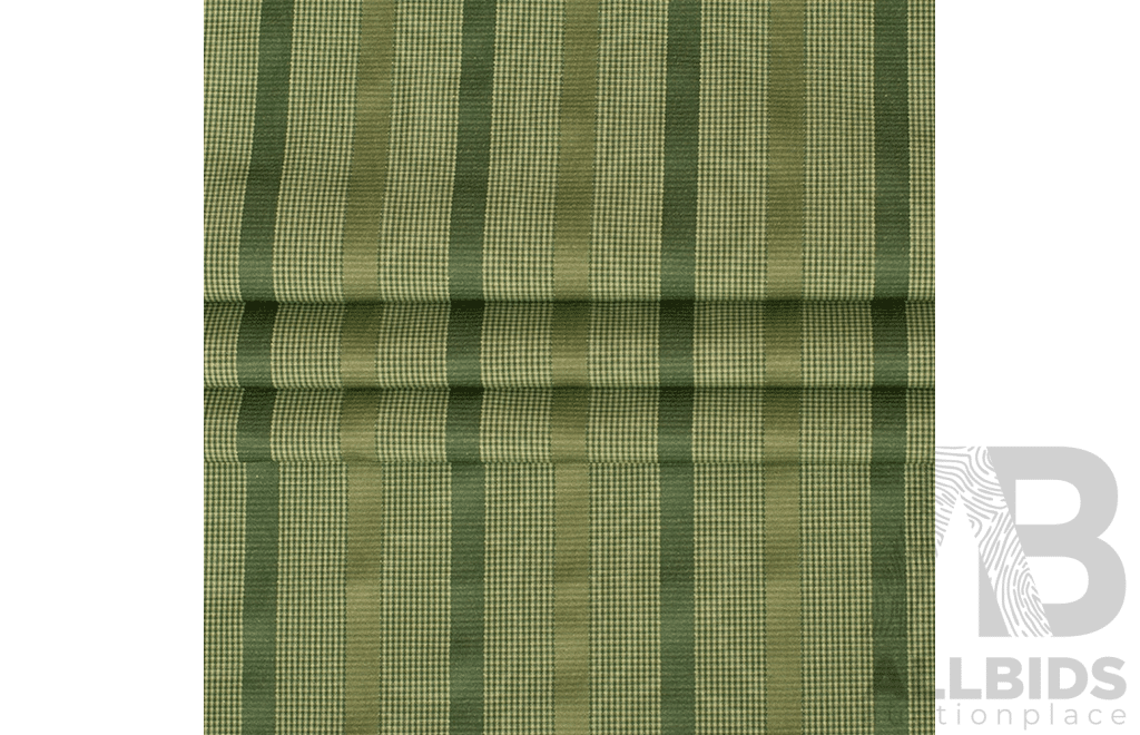 Tarragon Stripe – Polyester - Width: 140cm - 26 Metres - RRP$43.00 per Metre
