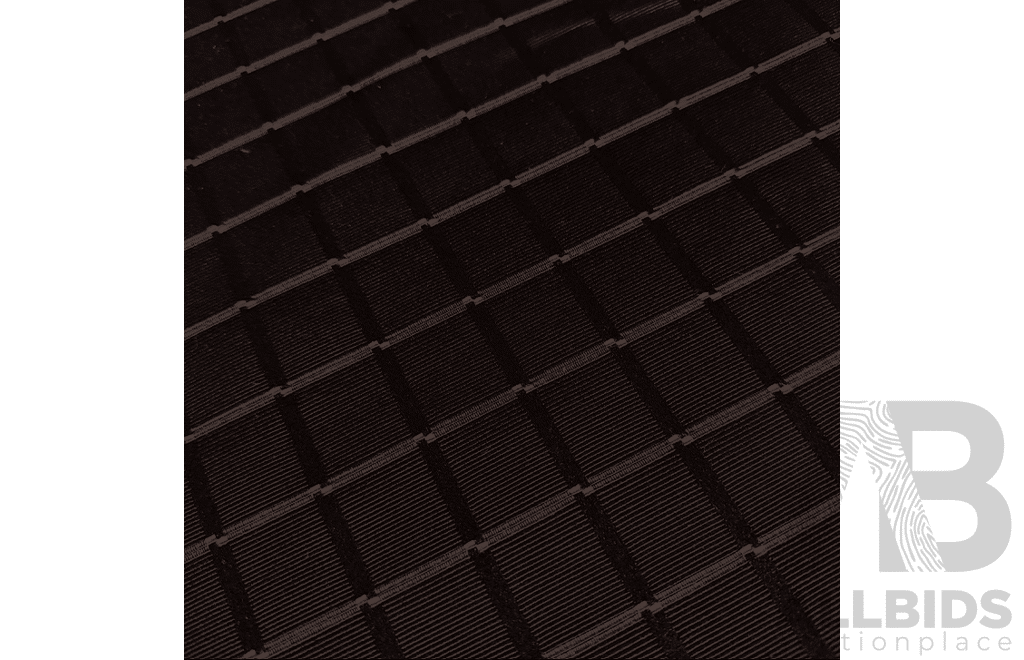 Black Jet – Polyester - Colour: Black and Rose Gold - Width: 140cm - 41 Metres - RRP$45.00 per METRE
