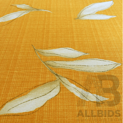 Leaves – Cotton Bolt - Colour: Yellow, Orange, Green - Width: 140cm - 18 Metres - RRP$38.00 per METRE