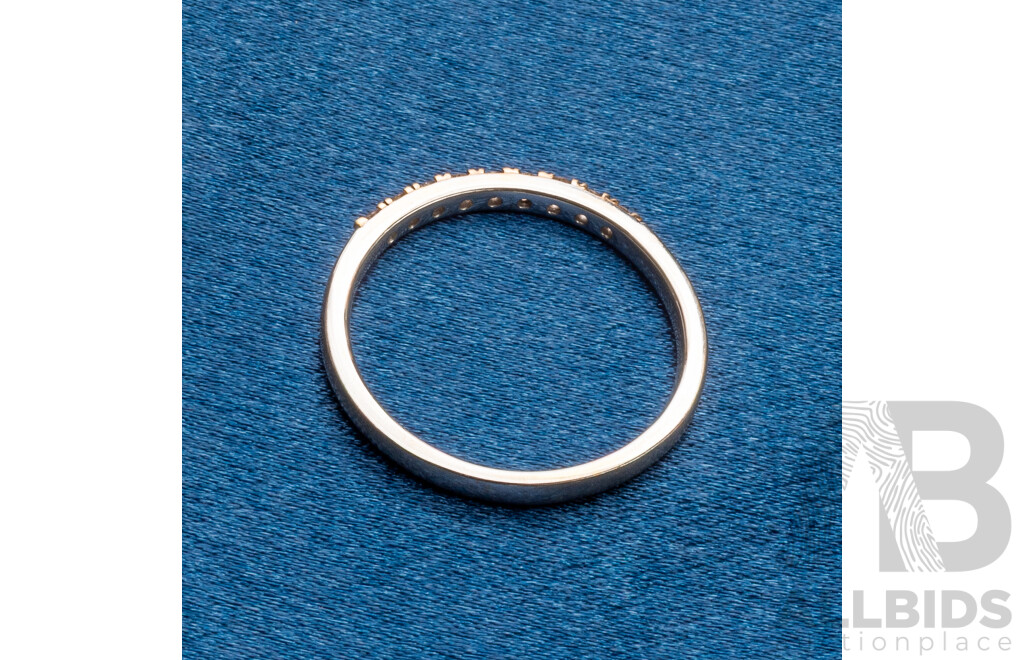 9ct Argyle Mine Rio Tinto Certified Pale Pink Diamond Ring, TDW 0.25ct, Size S, 2.43 Grams