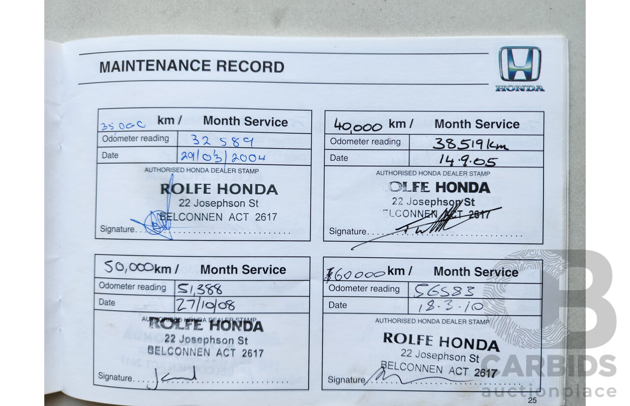 5/1998 Honda Civic CXi  3d Hatchback White 1.6L