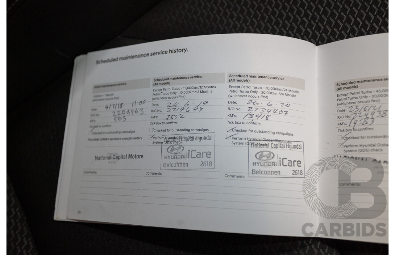 01/2018 Hyundai I30 Active PD 4D Hatchback Red 2.0L