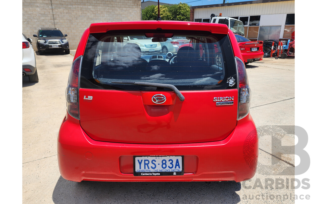 1/2007 Daihatsu Sirion GTvi  5d Hatchback Red 1.3L