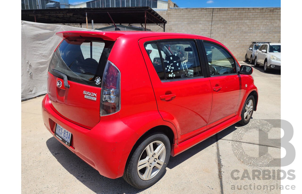 1/2007 Daihatsu Sirion GTvi  5d Hatchback Red 1.3L