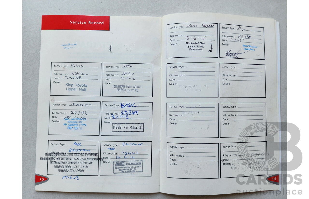 1/2007 Daihatsu Sirion GTvi  5d Hatchback Red 1.3L