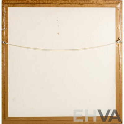 Diana Watson, (20th Century, Australian), Parrots, Original Watercolour on Silk Panel, 78 x 77 cm (frame)