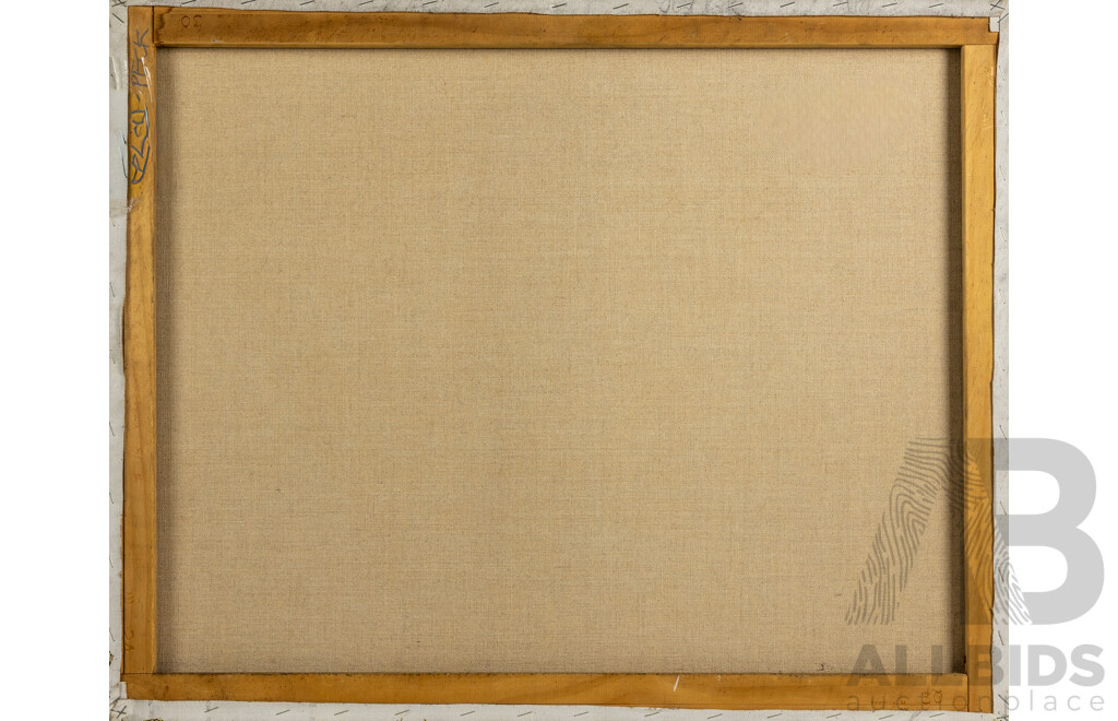 Joy Peck, (20th Century, Australian, 1928-2008) In the Garden, Original Oil on Canvas, 61 x 76 cm