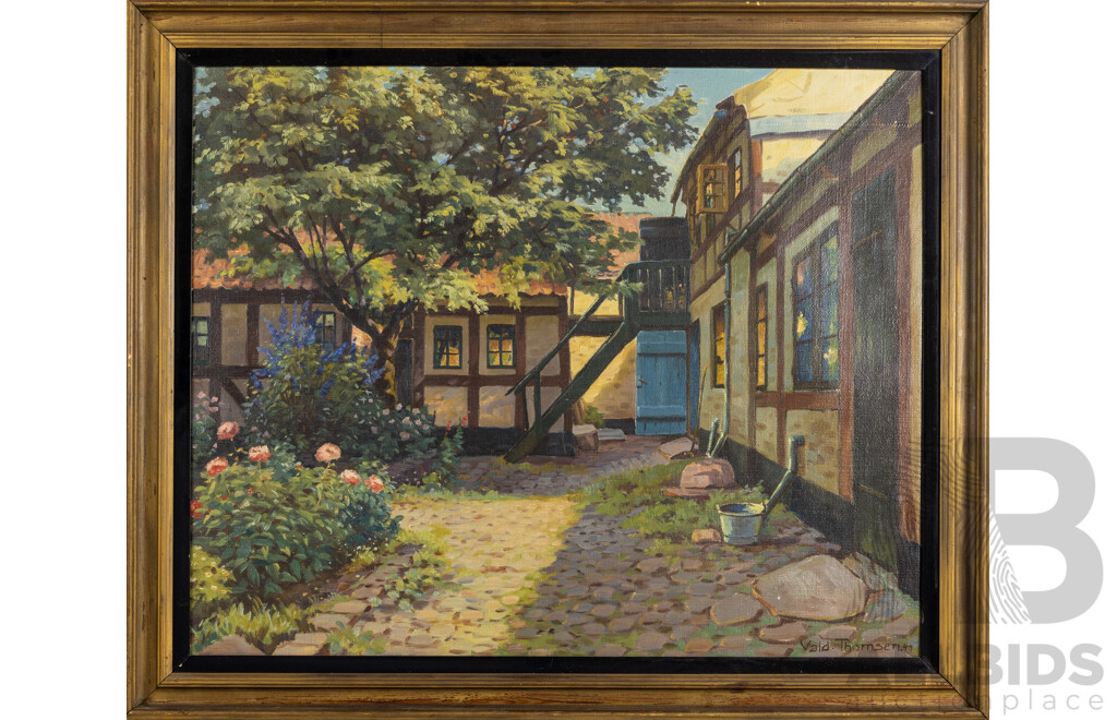 Valdemar Thomsen, Another View From Fervergaarden, 1940 Oil on Canvas