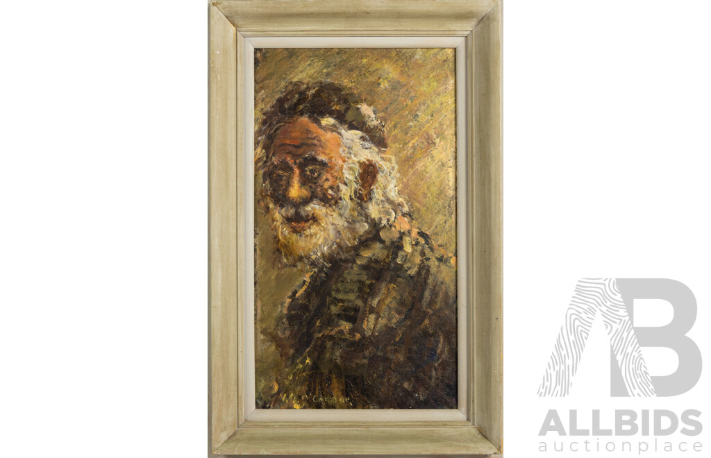 Victor George O’Connor, Lower Depths, 66cm x 43cm Oil on Board