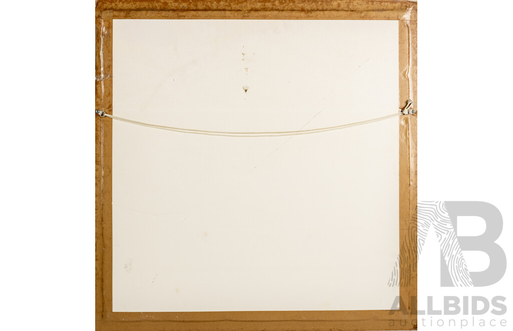 Diana Watson, (20th Century, Australian), Parrots, Original Watercolour on Silk Panel, 78 x 77 cm (frame)