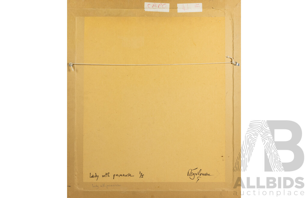 Regis Lansac, Lady with Primrose, 1990, 83cm X 72cm, Type C Photograph, Edition 1 of 5