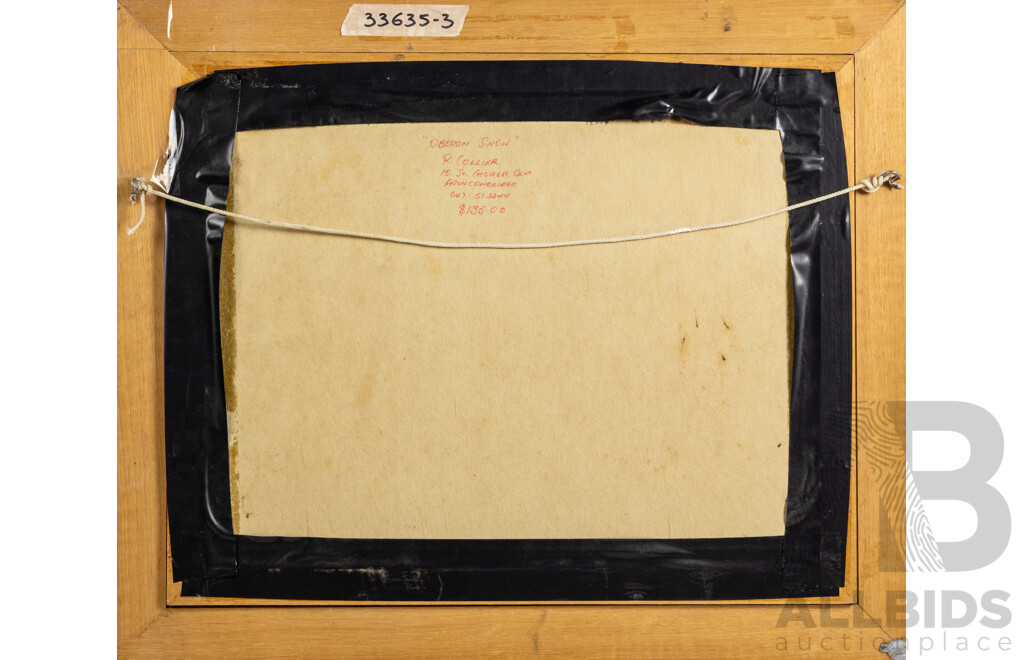 Robyn Collier, Oberon Snow, 35cm x 45cm, Oil on Board