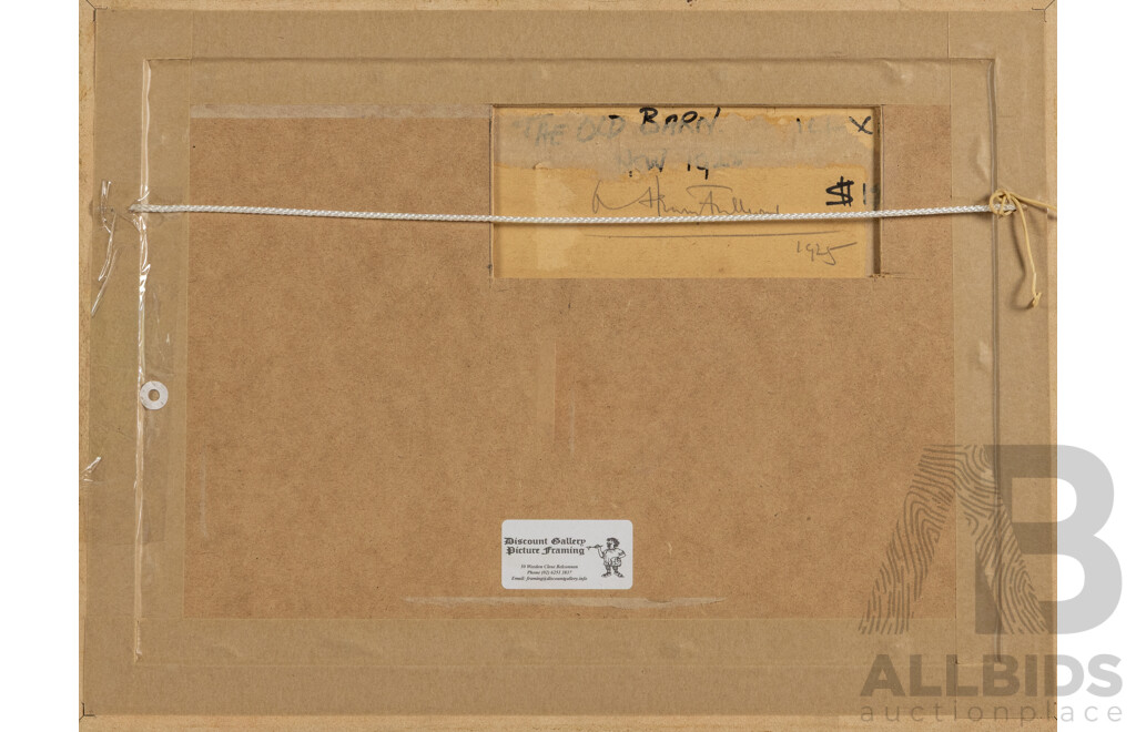 Albert Henry Fullwood (19/20th Centuries, British-Born Australian, 1863-1930), The Old Barn (1925), Antique Watercolour, 37 X 49.5 M (Frame)