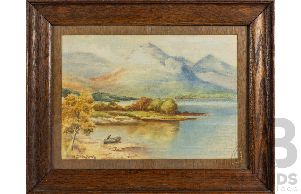 William G. Meadows, Loch Awe, 24cm X 34cm, Watercolour