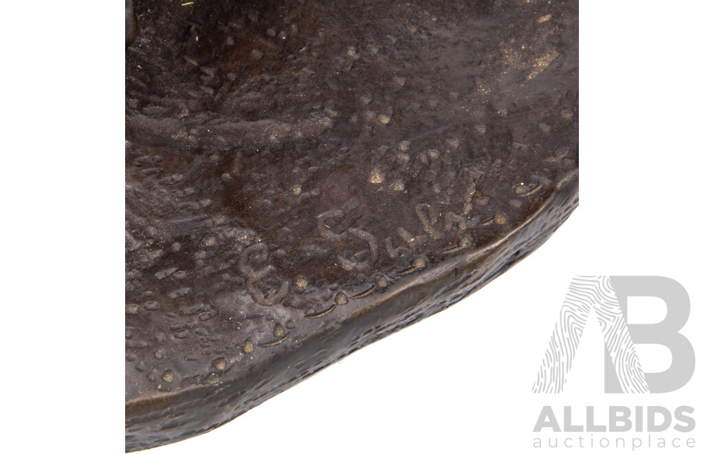 Emilio Elia Sala, the Washerwoman (Lavandaia), 31cm X 17cm X 17cm, Bronze Sculpture