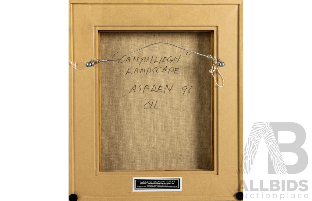 David Aspden, Canyonleigh Landscape, 40cm X 35cm, Oil on Canvas