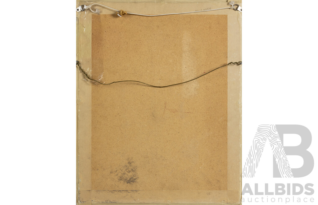 Francis Lymburner, Male Nude, 1950, Ink and Wash