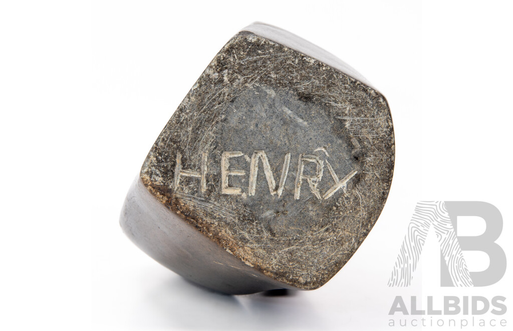 Henry Munyaradzi, Shona Stone Statuette, 36cm, Hand Carved Stone Sculpture