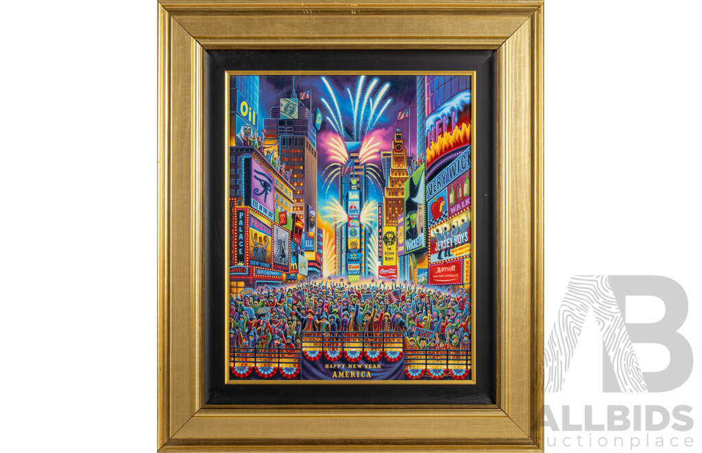 Eric Dowdle, Times Square, Limited Edition, Digital Multiple on Aluminium