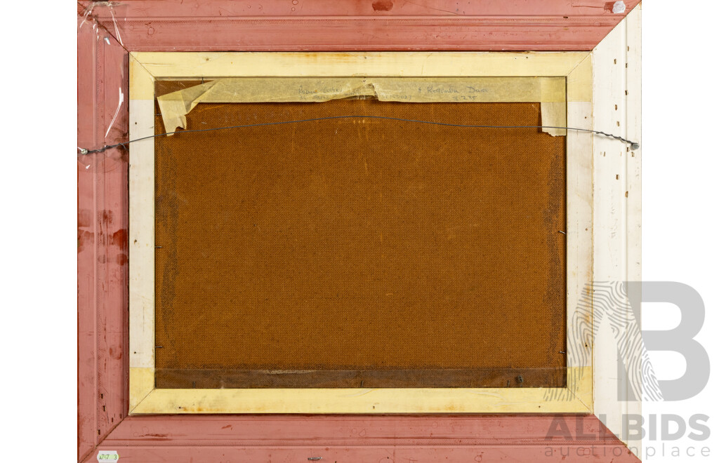 Robyn Collier, (20th Century, Australian), Kedumba Dam, Original Oil on Canvas Board, 47 x 57 cm (frame)