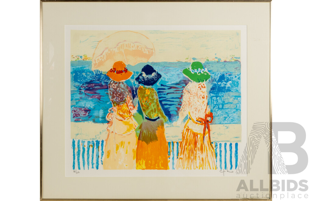 Willering Epko, (20th Century, French/Dutch, 1928-)Trois Femmes, Edition 131/150 Lithograph, Hand Signed. 69 x 79 cm (frame)