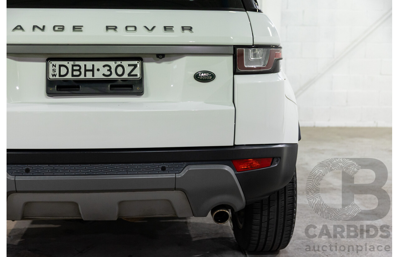 10/2015 Range Rover Evoque Td4 180 SE AWD LV MY16 5D Wagon Fuji White 2.0L