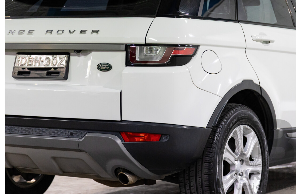 10/2015 Range Rover Evoque Td4 180 SE AWD LV MY16 5D Wagon Fuji White 2.0L