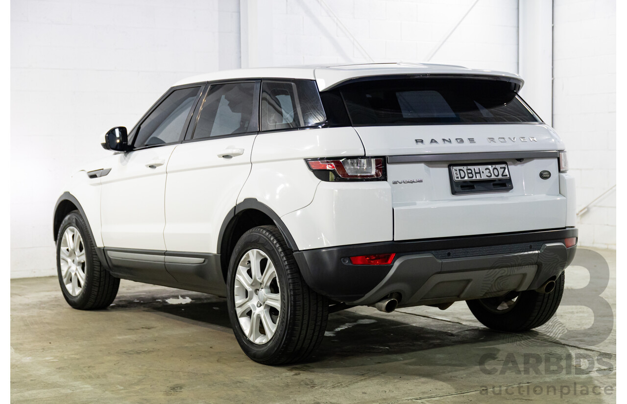 10/2015 Range Rover Evoque Td4 180 SE AWD LV MY16 5D Wagon Fuji White 2.0L