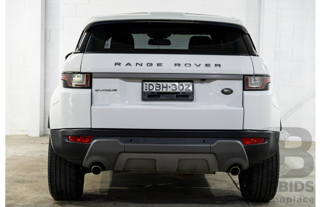 10/2015 Range Rover Evoque Td4 180 SE AWD LV MY16 5D Wagon Fuji White 2.0L