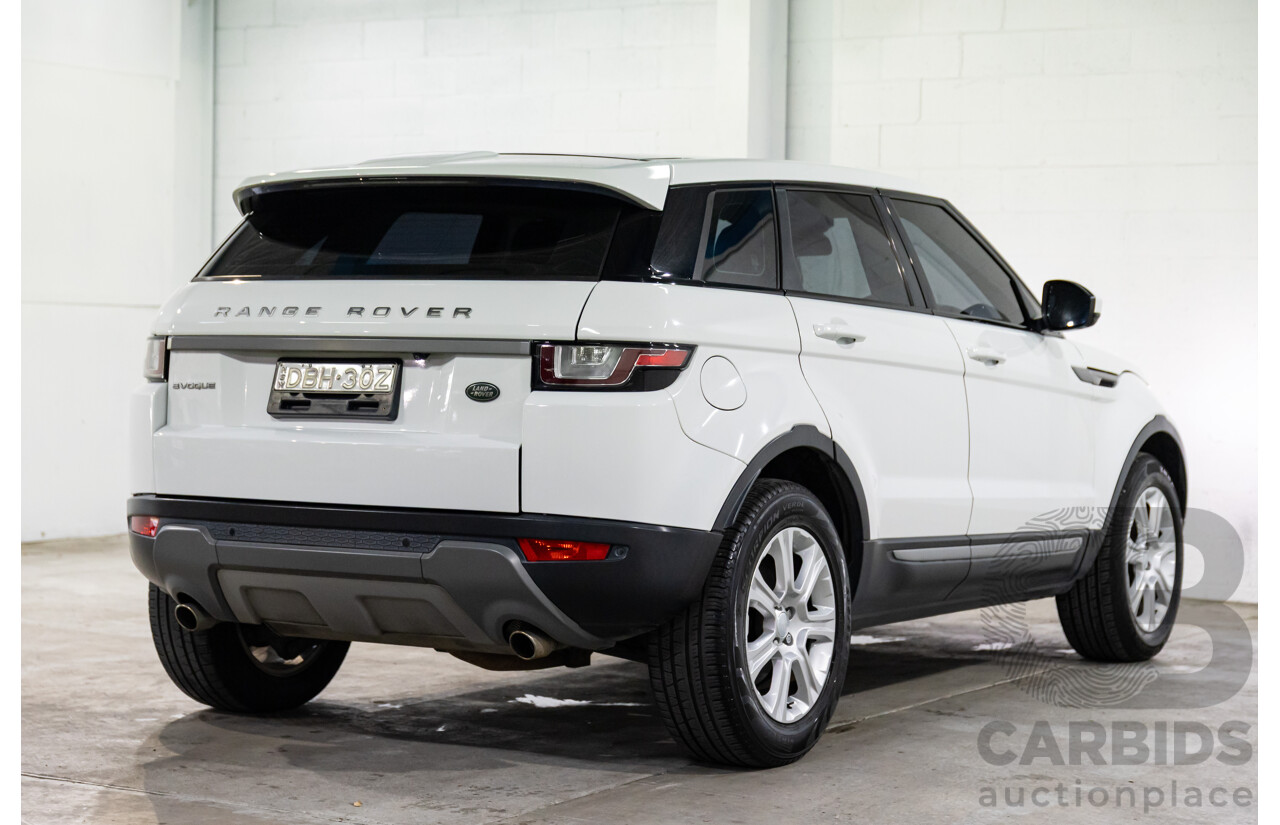 10/2015 Range Rover Evoque Td4 180 SE AWD LV MY16 5D Wagon Fuji White 2.0L