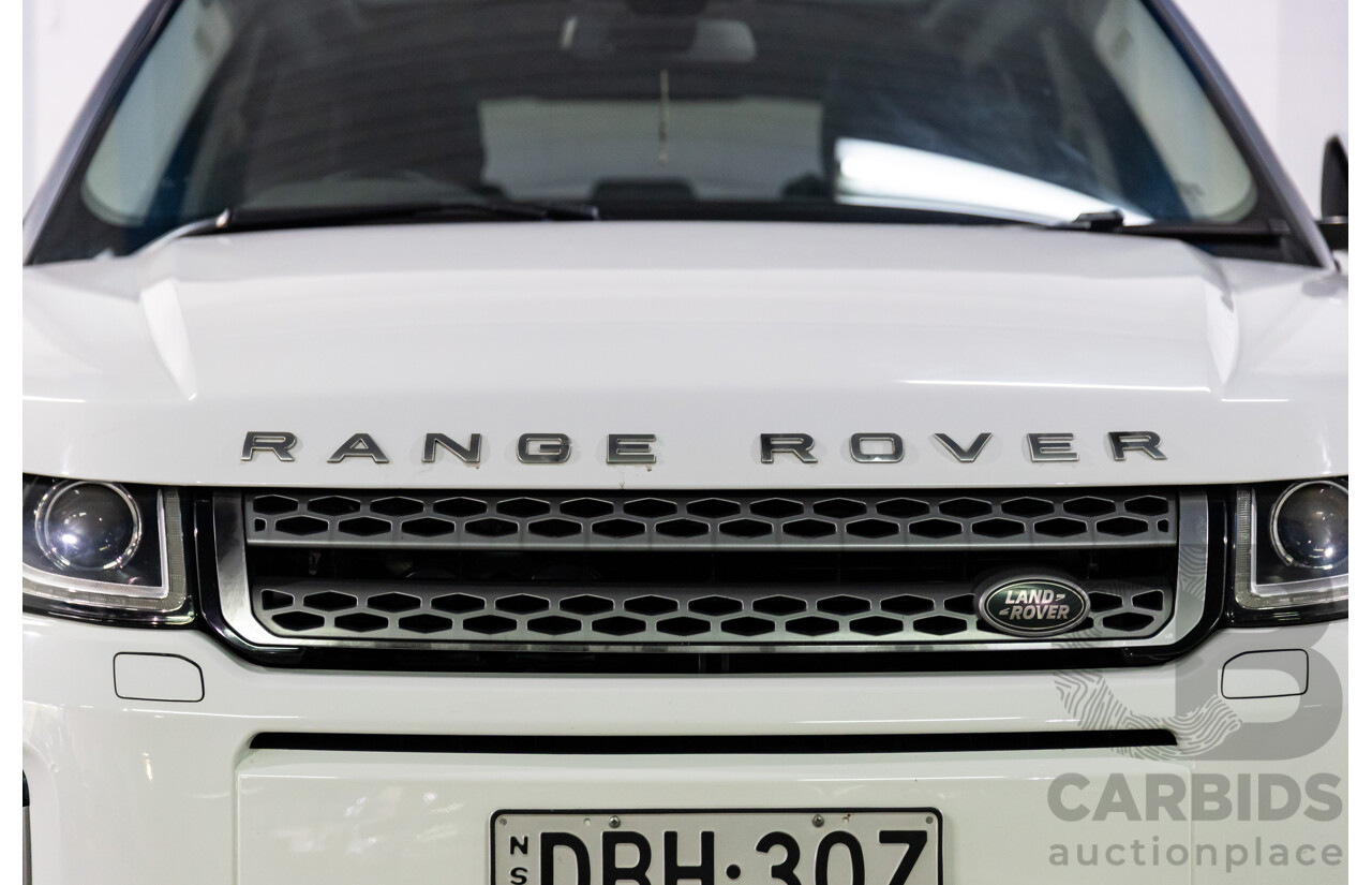 10/2015 Range Rover Evoque Td4 180 SE AWD LV MY16 5D Wagon Fuji White 2.0L