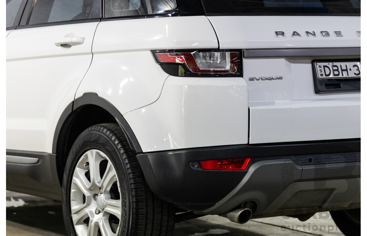 10/2015 Range Rover Evoque Td4 180 SE AWD LV MY16 5D Wagon Fuji White 2.0L
