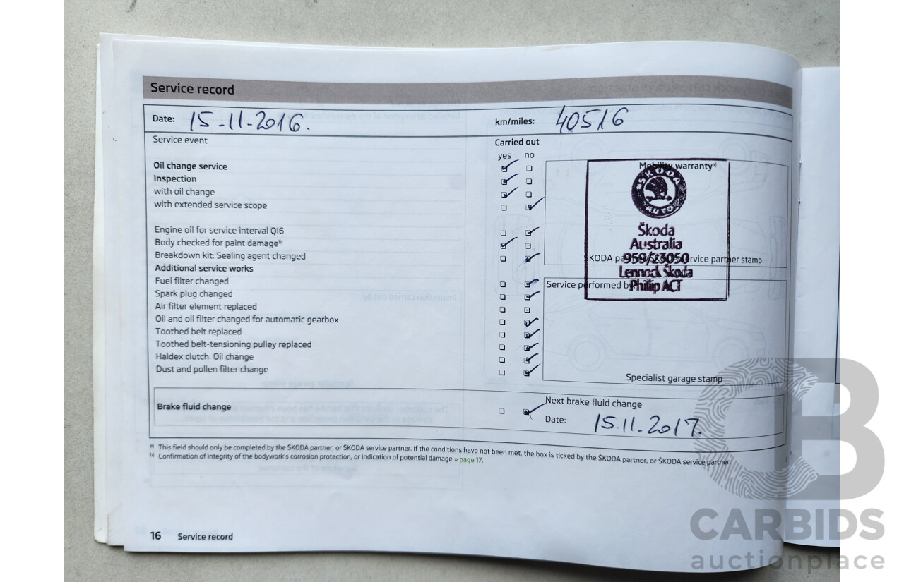 1/2014 Skoda Octavia 132 TSI Elegance NE 5d Hatchback White 1.8L