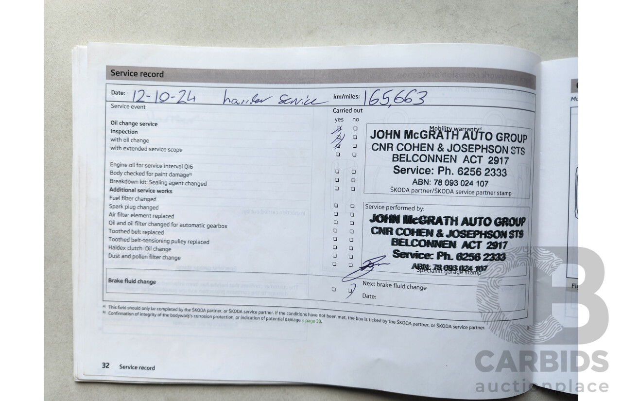 1/2014 Skoda Octavia 132 TSI Elegance NE 5d Hatchback White 1.8L