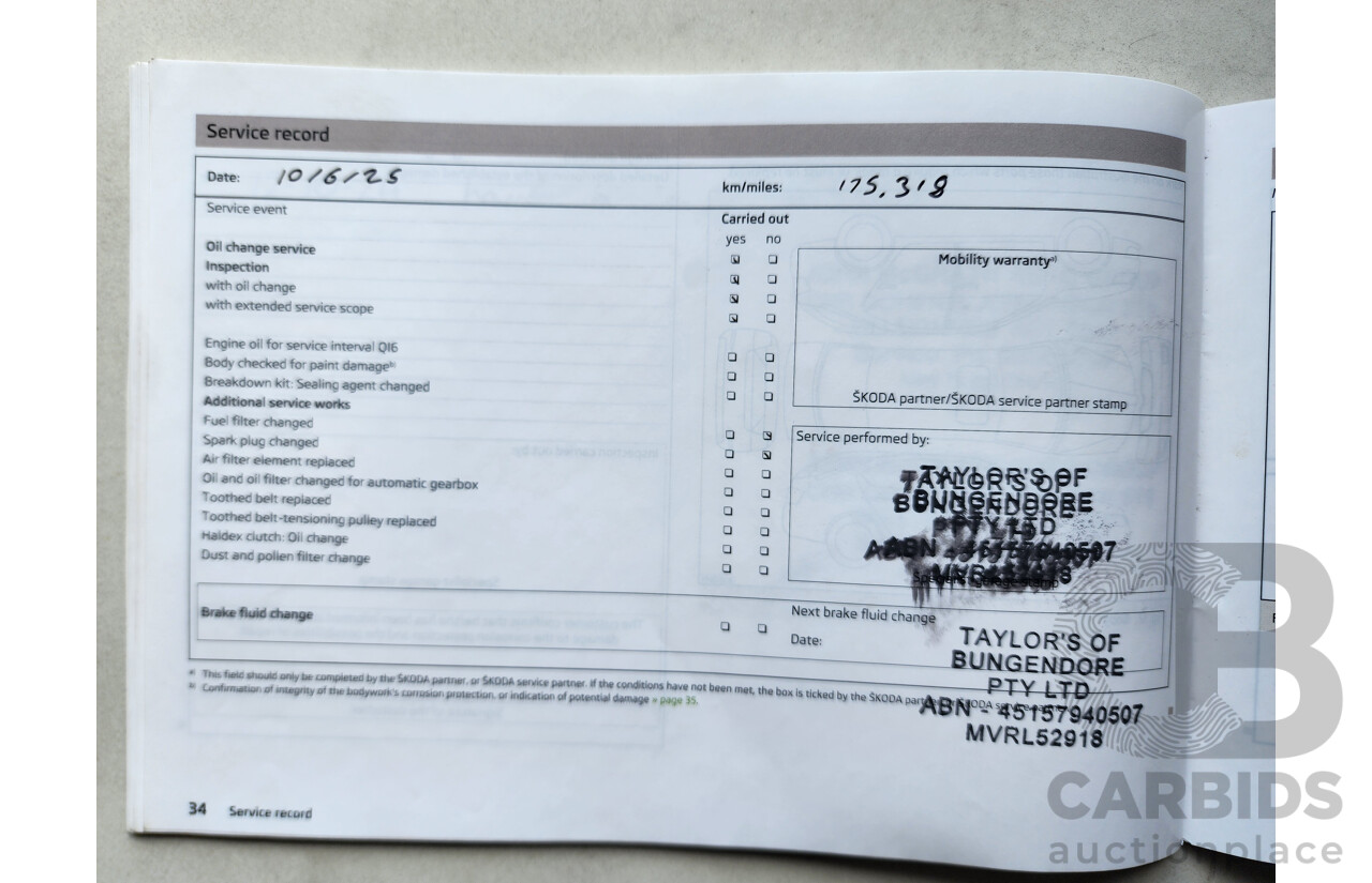 1/2014 Skoda Octavia 132 TSI Elegance NE 5d Hatchback White 1.8L