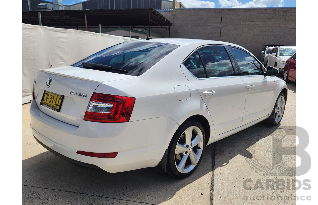1/2014 Skoda Octavia 132 TSI Elegance NE 5d Hatchback White 1.8L