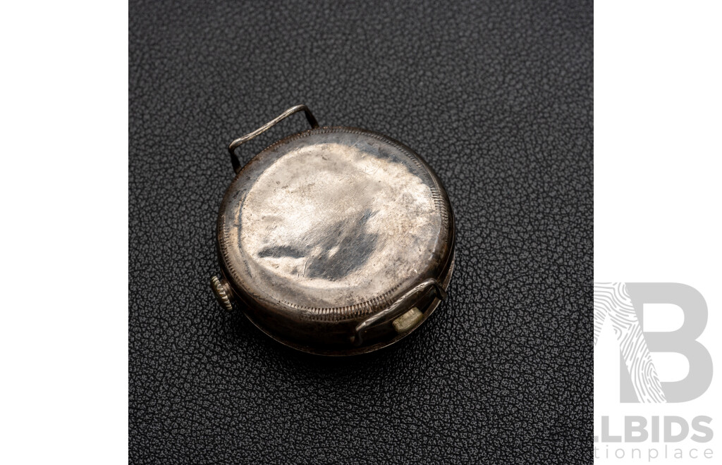 Silver Swiss Made Brevit Watch Retailed by J.M. Wendt, Adelaide (Without Strap)