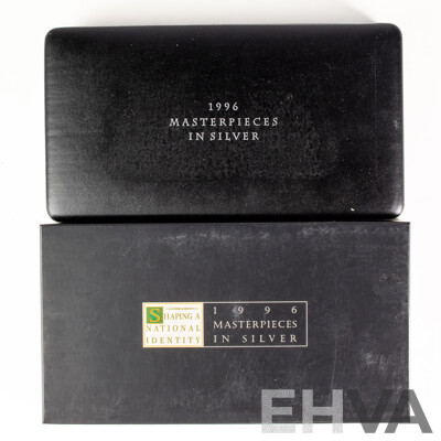 Australian RAM 1996 Five Proof Five Dollar Coin Set, Materpieces in Silver, Shaping a National Identity .925