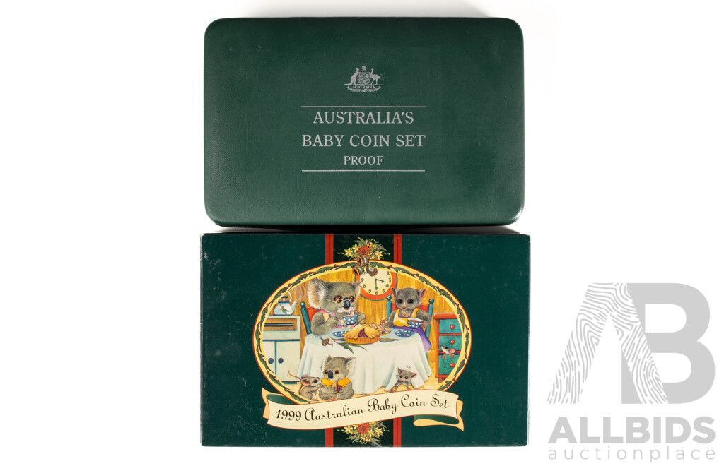 Australian RAM 1999 Six Proof Coins, Baby Coin Set
