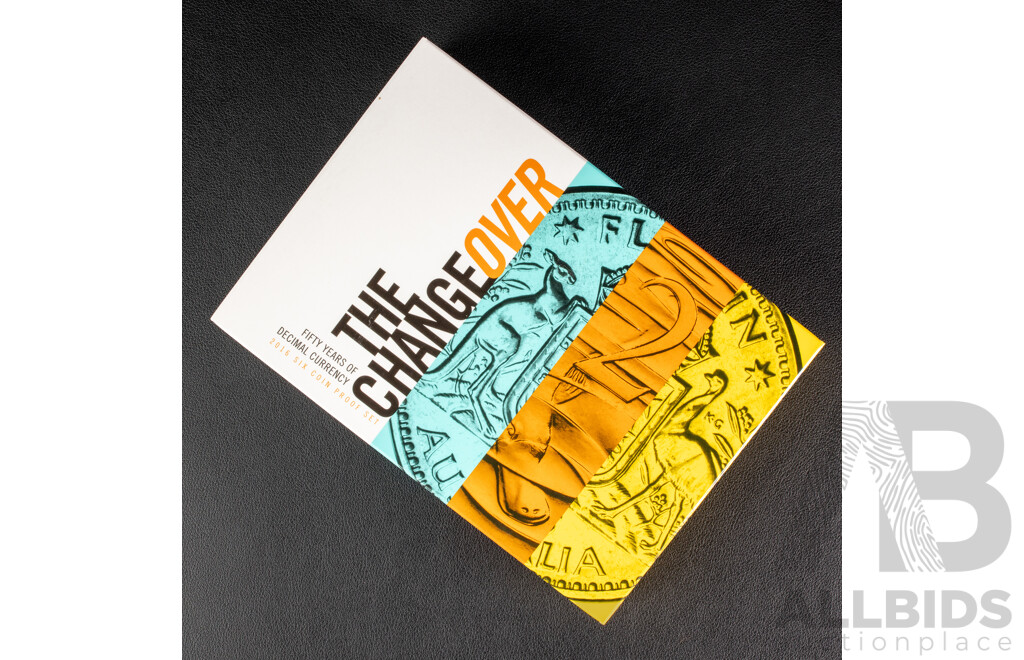 Australian RAM 2016 Six Proof Coin Set, The Changeover - Fifty Years of Decimal Currency