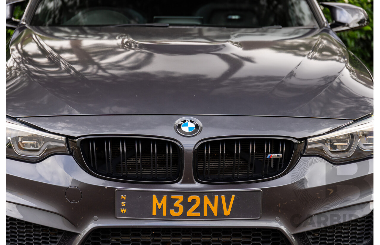 10/2018 BMW M3 Competition (RWD) F80 MY18 4d Sedan Sparkling Graphite Metallic Twin Turbo 3.0L