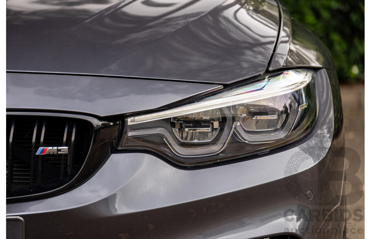 10/2018 BMW M3 Competition (RWD) F80 MY18 4d Sedan Sparkling Graphite Metallic Twin Turbo 3.0L