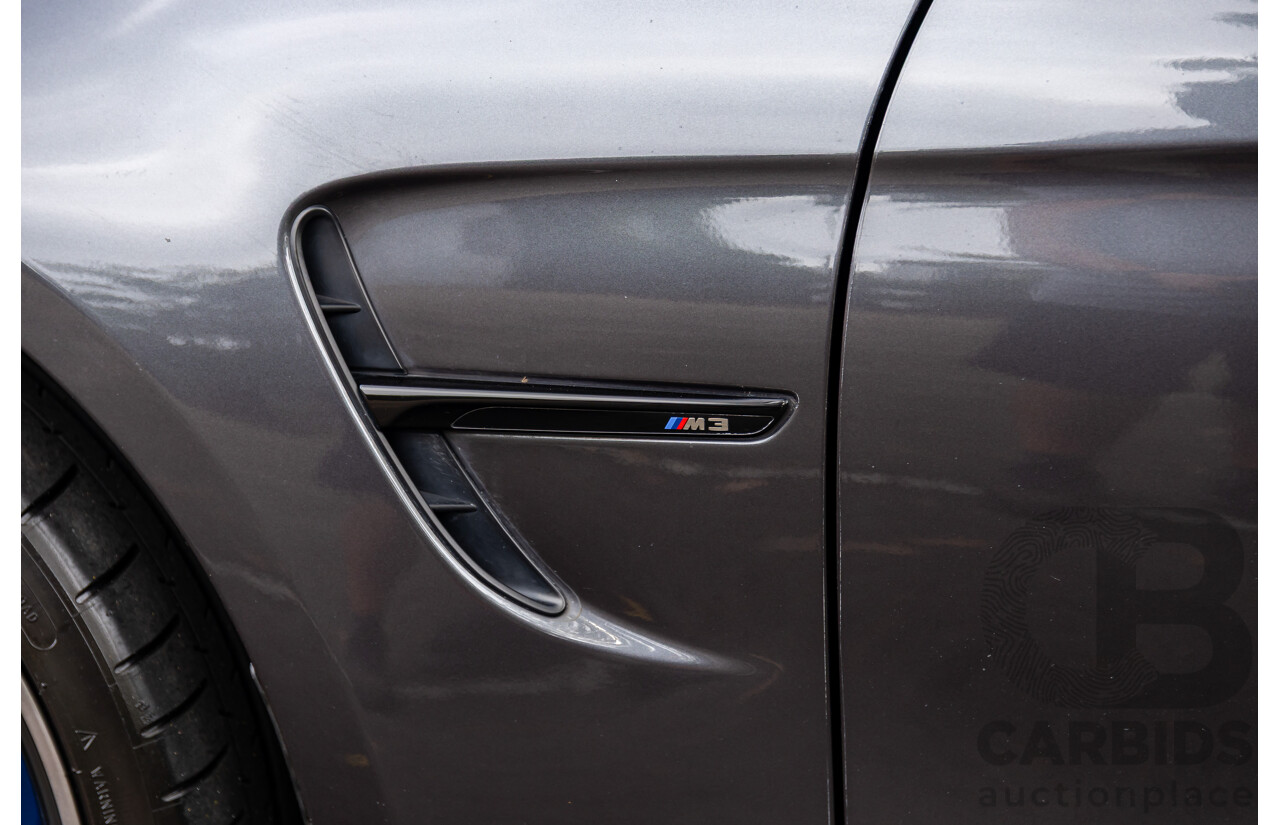 10/2018 BMW M3 Competition (RWD) F80 MY18 4d Sedan Sparkling Graphite Metallic Twin Turbo 3.0L