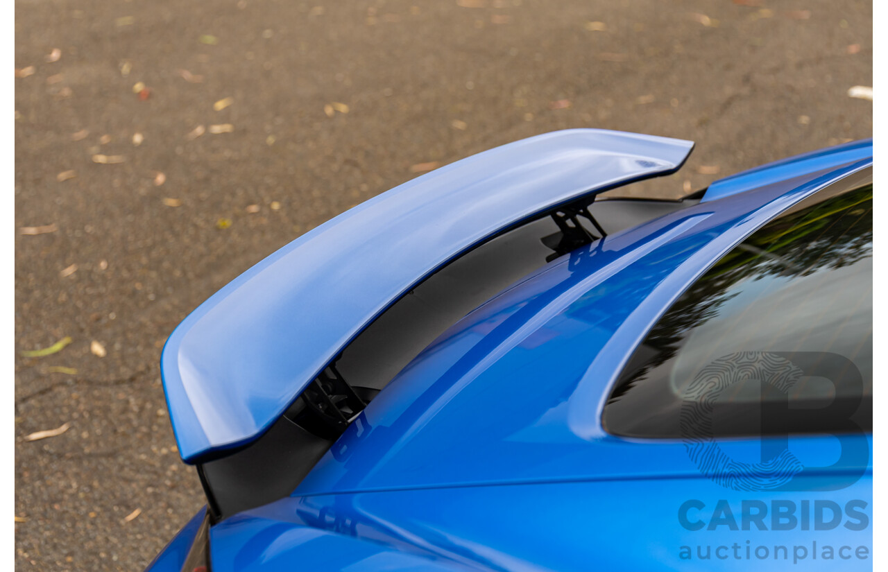 09/2017 Porsche 718 Cayman (RWD) 982 MY18 2d Coupe Sapphire Blue Metallic Turbo 2.0L