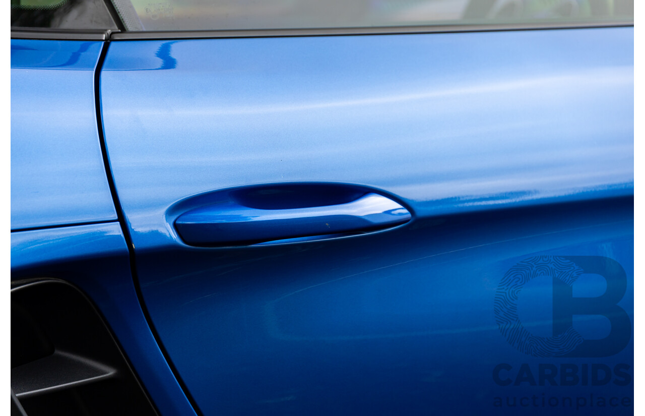 09/2017 Porsche 718 Cayman (RWD) 982 MY18 2d Coupe Sapphire Blue Metallic Turbo 2.0L